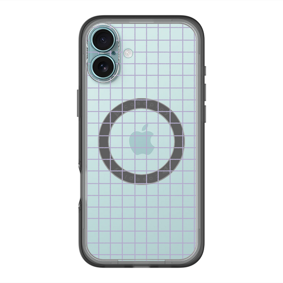 スリムプロテクションプレミアムケース with MagSafe［ オリジナル - 推し色チェック - パープル ］