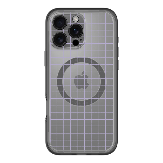 スリムプロテクションプレミアムケース with MagSafe［ オリジナル - 推し色チェック - パープル ］