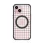 スリムプロテクションプレミアムケース with MagSafe［ オリジナル - 推し色チェック - ブラック ］