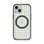 スリムプロテクションプレミアムケース with MagSafe［ オリジナル - 推し色チェック - ブラック ］