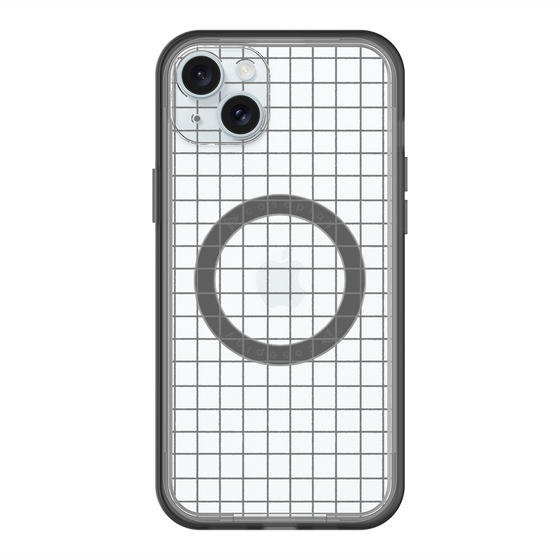 スリムプロテクションプレミアムケース with MagSafe［ オリジナル - 推し色チェック - ブラック ］