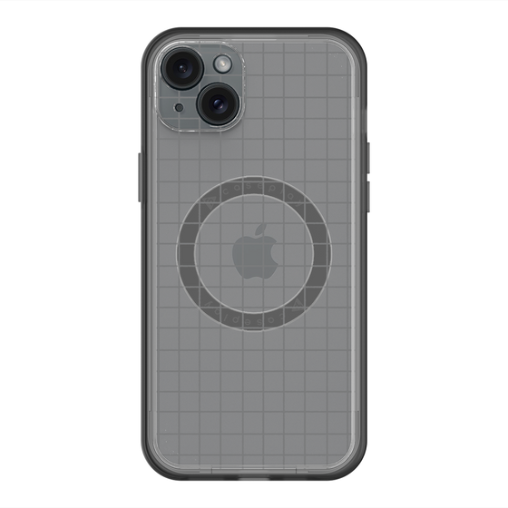 スリムプロテクションプレミアムケース with MagSafe［ オリジナル - 推し色チェック - ブラック ］