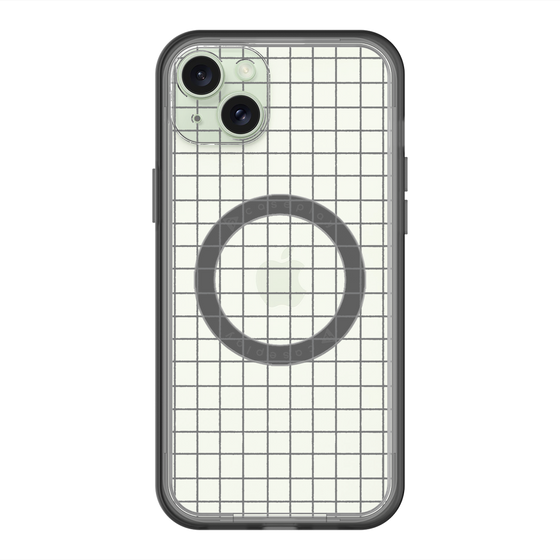 スリムプロテクションプレミアムケース with MagSafe［ オリジナル - 推し色チェック - ブラック ］