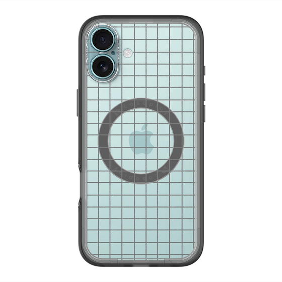 スリムプロテクションプレミアムケース with MagSafe［ オリジナル - 推し色チェック - ブラック ］