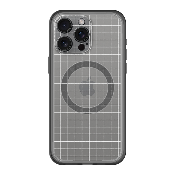 スリムプロテクションプレミアムケース with MagSafe［ オリジナル - 推し色チェック - ホワイト ］