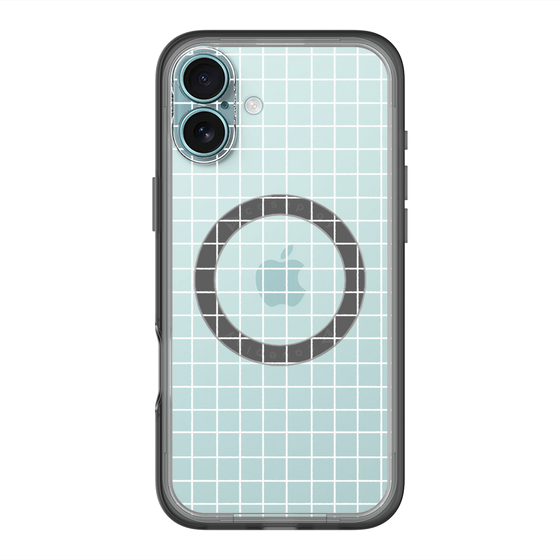 スリムプロテクションプレミアムケース with MagSafe［ オリジナル - 推し色チェック - ホワイト ］