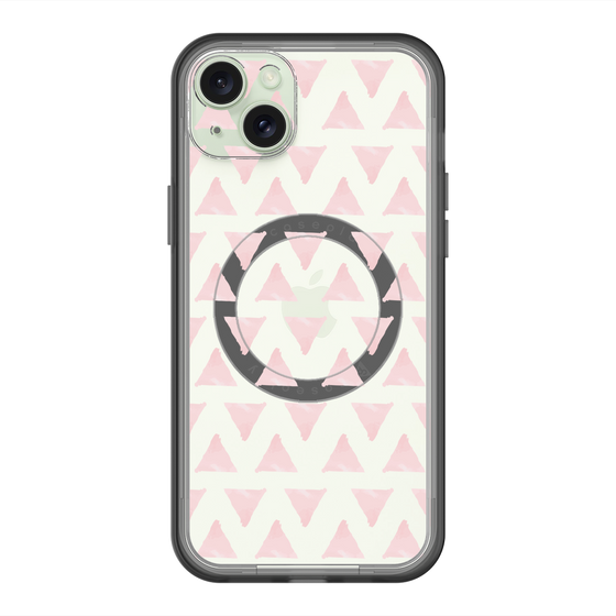 スリムプロテクションプレミアムケース with MagSafe［ オリジナル - 推し色三角 - ピンク ］