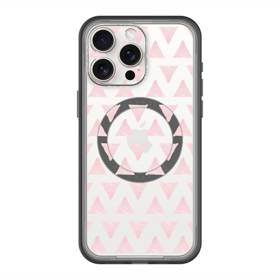 スリムプロテクションプレミアムケース with MagSafe［ オリジナル - 推し色三角 - ピンク ］