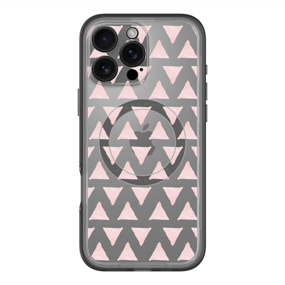 スリムプロテクションプレミアムケース with MagSafe［ オリジナル - 推し色三角 - ピンク ］