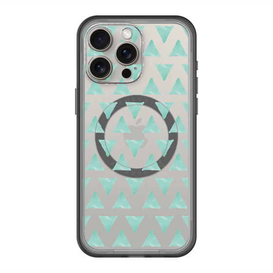 スリムプロテクションプレミアムケース with MagSafe［ オリジナル - 推し色三角 - グリーン ］