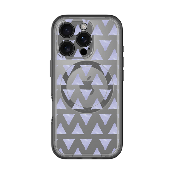 スリムプロテクションプレミアムケース with MagSafe［ オリジナル - 推し色三角 - パープル ］