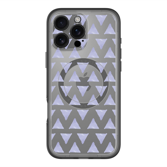 スリムプロテクションプレミアムケース with MagSafe［ オリジナル - 推し色三角 - パープル ］