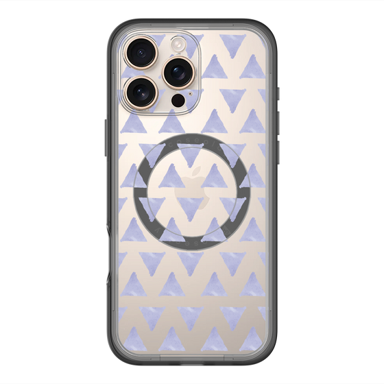 スリムプロテクションプレミアムケース with MagSafe［ オリジナル - 推し色三角 - パープル ］