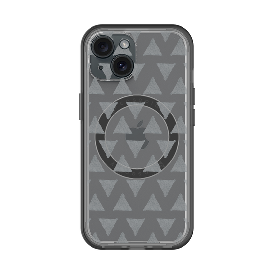 スリムプロテクションプレミアムケース with MagSafe［ オリジナル - 推し色三角 - ブラック ］