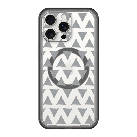 スリムプロテクションプレミアムケース with MagSafe［ オリジナル - 推し色三角 - ブラック ］