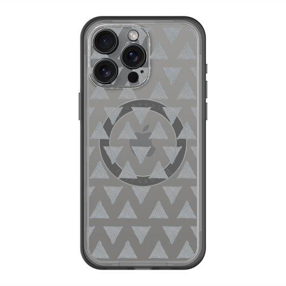 スリムプロテクションプレミアムケース with MagSafe［ オリジナル - 推し色三角 - ブラック ］