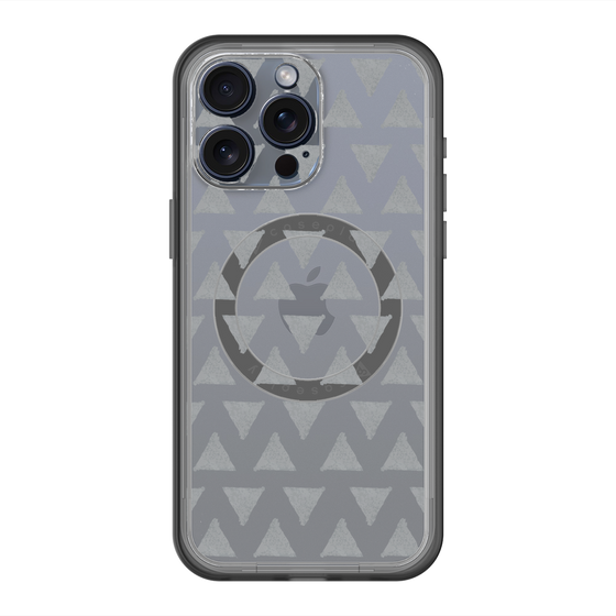 スリムプロテクションプレミアムケース with MagSafe［ オリジナル - 推し色三角 - ブラック ］