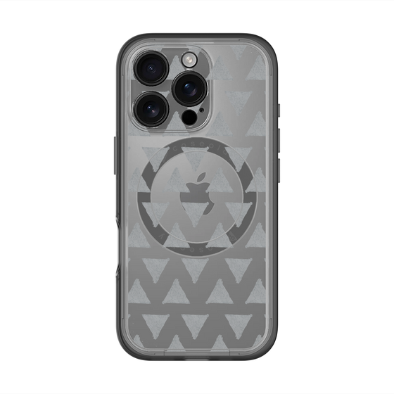 スリムプロテクションプレミアムケース with MagSafe［ オリジナル - 推し色三角 - ブラック ］
