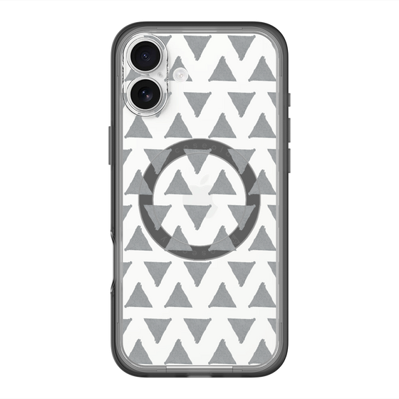 スリムプロテクションプレミアムケース with MagSafe［ オリジナル - 推し色三角 - ブラック ］