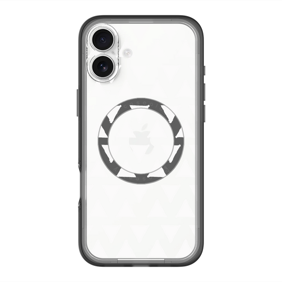 スリムプロテクションプレミアムケース with MagSafe［ オリジナル - 推し色三角 - ホワイト ］