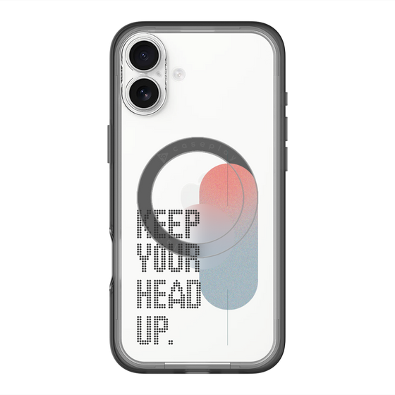 スリムプロテクションプレミアムケース with MagSafe［ オリジナル - ドットオーバーレイ - KEEP YOUR HEAD UP/A ］