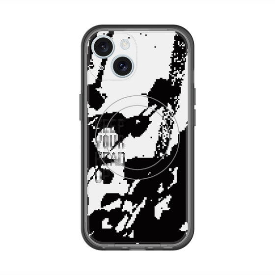 スリムプロテクションプレミアムケース with MagSafe［ オリジナル - ドットオーバーレイ - KEEP YOUR HEAD UP/C ］