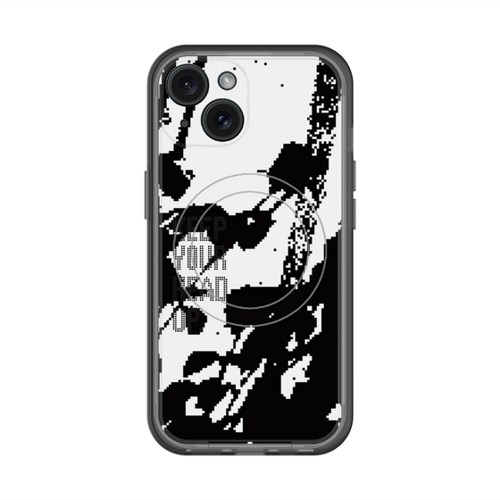 スリムプロテクションプレミアムケース with MagSafe［ オリジナル - ドットオーバーレイ - KEEP YOUR HEAD UP/C ］