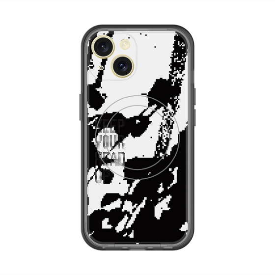 スリムプロテクションプレミアムケース with MagSafe［ オリジナル - ドットオーバーレイ - KEEP YOUR HEAD UP/C ］