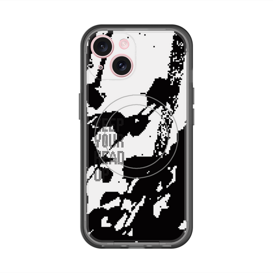 スリムプロテクションプレミアムケース with MagSafe［ オリジナル - ドットオーバーレイ - KEEP YOUR HEAD UP/C ］