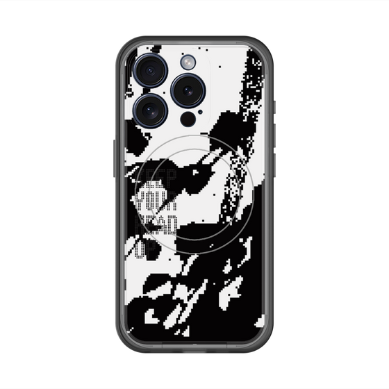 スリムプロテクションプレミアムケース with MagSafe［ オリジナル - ドットオーバーレイ - KEEP YOUR HEAD UP/C ］