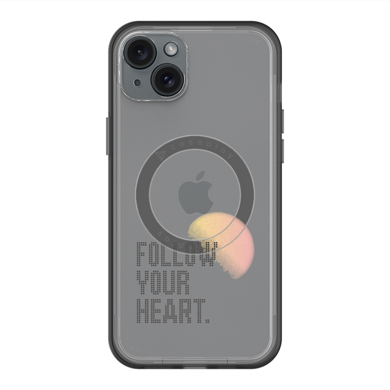 スリムプロテクションプレミアムケース with MagSafe［ オリジナル - ドットオーバーレイ - FOLLOW YOUR HEART/A ］