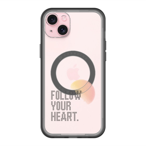 スリムプロテクションプレミアムケース with MagSafe［ オリジナル - ドットオーバーレイ - FOLLOW YOUR HEART/A ］
