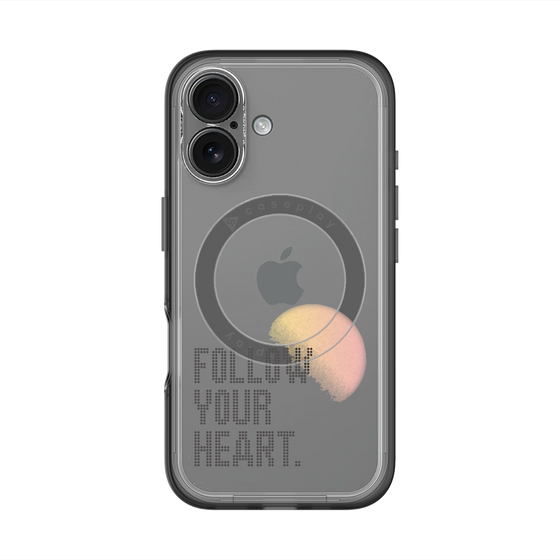 スリムプロテクションプレミアムケース with MagSafe［ オリジナル - ドットオーバーレイ - FOLLOW YOUR HEART/A ］