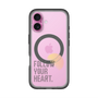 スリムプロテクションプレミアムケース with MagSafe［ オリジナル - ドットオーバーレイ - FOLLOW YOUR HEART/A ］