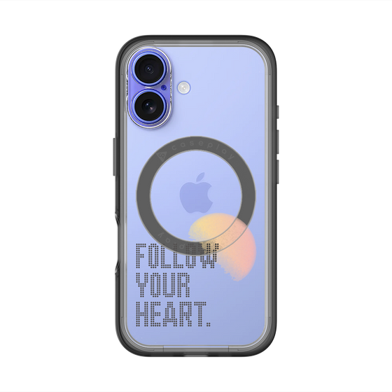 スリムプロテクションプレミアムケース with MagSafe［ オリジナル - ドットオーバーレイ - FOLLOW YOUR HEART/A ］