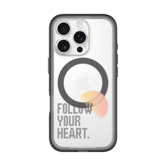 スリムプロテクションプレミアムケース with MagSafe［ オリジナル - ドットオーバーレイ - FOLLOW YOUR HEART/A ］