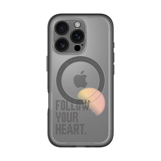 スリムプロテクションプレミアムケース with MagSafe［ オリジナル - ドットオーバーレイ - FOLLOW YOUR HEART/A ］