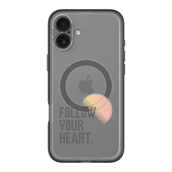 スリムプロテクションプレミアムケース with MagSafe［ オリジナル - ドットオーバーレイ - FOLLOW YOUR HEART/A ］