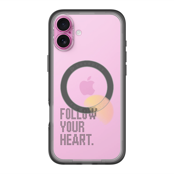 スリムプロテクションプレミアムケース with MagSafe［ オリジナル - ドットオーバーレイ - FOLLOW YOUR HEART/A ］