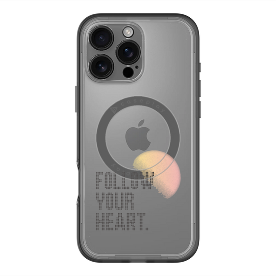 スリムプロテクションプレミアムケース with MagSafe［ オリジナル - ドットオーバーレイ - FOLLOW YOUR HEART/A ］