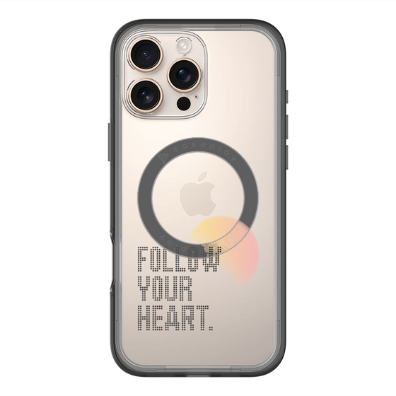 スリムプロテクションプレミアムケース with MagSafe［ オリジナル - ドットオーバーレイ - FOLLOW YOUR HEART/A ］