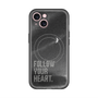 スリムプロテクションプレミアムケース with MagSafe［ オリジナル - ドットオーバーレイ - FOLLOW YOUR HEART/B ］
