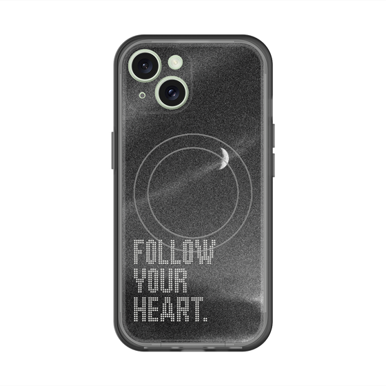 スリムプロテクションプレミアムケース with MagSafe［ オリジナル - ドットオーバーレイ - FOLLOW YOUR HEART/B ］