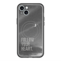 スリムプロテクションプレミアムケース with MagSafe［ オリジナル - ドットオーバーレイ - FOLLOW YOUR HEART/B ］