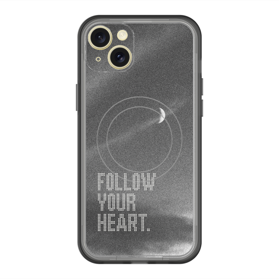 スリムプロテクションプレミアムケース with MagSafe［ オリジナル - ドットオーバーレイ - FOLLOW YOUR HEART/B ］