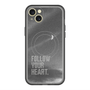 スリムプロテクションプレミアムケース with MagSafe［ オリジナル - ドットオーバーレイ - FOLLOW YOUR HEART/B ］
