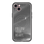 スリムプロテクションプレミアムケース with MagSafe［ オリジナル - ドットオーバーレイ - FOLLOW YOUR HEART/B ］