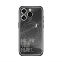 スリムプロテクションプレミアムケース with MagSafe［ オリジナル - ドットオーバーレイ - FOLLOW YOUR HEART/B ］