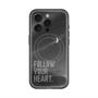 スリムプロテクションプレミアムケース with MagSafe［ オリジナル - ドットオーバーレイ - FOLLOW YOUR HEART/B ］