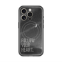 スリムプロテクションプレミアムケース with MagSafe［ オリジナル - ドットオーバーレイ - FOLLOW YOUR HEART/B ］
